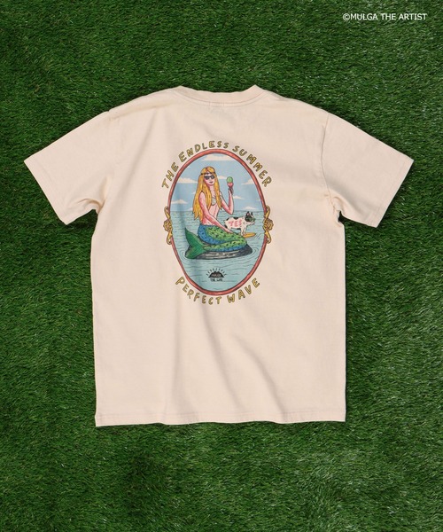 The Endless Summer（エンドレスサマー）の「TES×MULGA THE LIFE T-007 / Tシャツ（Tシャツ/カットソー・メンズ・ホワイト/ピンク系その他4・SMALL/MEDIUM/LARGE/X-LARGE）」の12枚目の写真