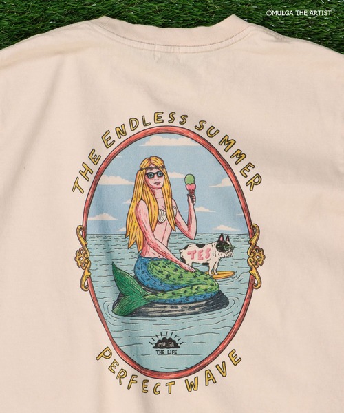 The Endless Summer（エンドレスサマー）の「TES×MULGA THE LIFE T-007 / Tシャツ（Tシャツ/カットソー・メンズ・ホワイト/ピンク系その他4・SMALL/MEDIUM/LARGE/X-LARGE）」の13枚目の写真