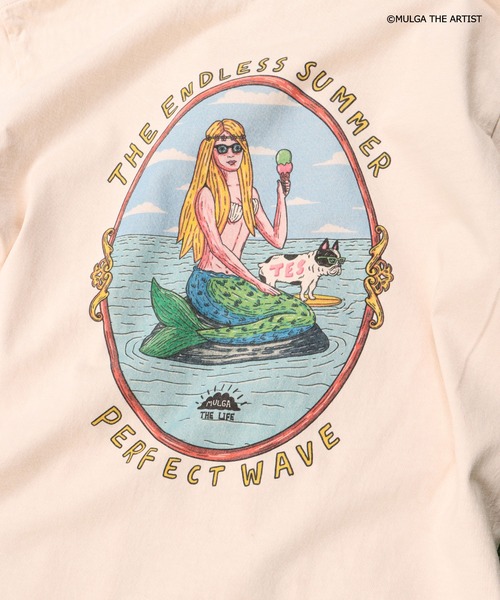 The Endless Summer（エンドレスサマー）の「TES×MULGA THE LIFE T-007 / Tシャツ（Tシャツ/カットソー・メンズ・ホワイト/ピンク系その他4・SMALL/MEDIUM/LARGE/X-LARGE）」の14枚目の写真