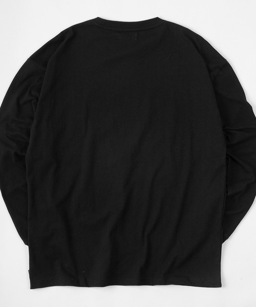 make a ray!(メイク ア レイ!)の「ビッグシルエット ワンポイント 刺繍ワッペン ロンT/USAコットン(Tシャツ/カットソー・メンズ・ホワイト/ブラック/ネイビー/ターコイズブルー/ホワイト系その他/グレイッシュベージュ・M/L)」の15枚目の写真