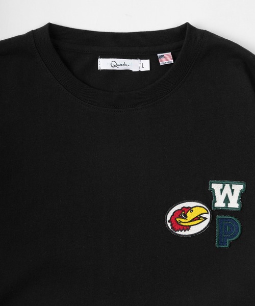 make a ray!(メイク ア レイ!)の「ビッグシルエット ワンポイント 刺繍ワッペン ロンT/USAコットン(Tシャツ/カットソー・メンズ・ホワイト/ブラック/ネイビー/ターコイズブルー/ホワイト系その他/グレイッシュベージュ・M/L)」の13枚目の写真