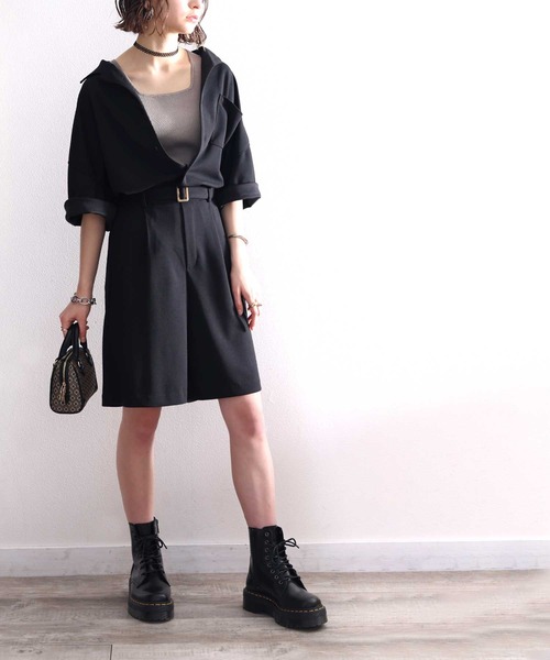 classicalelf（クラシカルエルフ）の「上級者のセットアップ。メンズライク開襟シャツ（シャツ/ブラウス・レディース・モカ/ブラック/カーキ・LARGE/MEDIUM/SMALL/X-LARGE）」の18枚目の写真