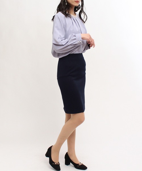 TRUDEA(トルディア)の「【シーズンレス】2レングスタイトスカート(52㎝丈)(スカート・レディース・ブラック/ベージュ/ネイビー/ピンク/ブラック×ホワイト/ライトグレー・SMALL/MEDIUM/LARGE/X-SMALL)」の14枚目の写真