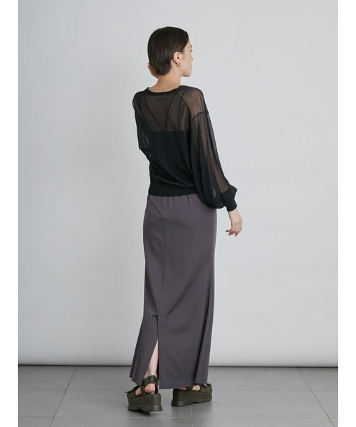 emmi(エミ)の「【emmi atelier】袖ボリュームシアーカーデ(カーディガン/ボレロ・レディース・ホワイト/ライトブルー/ブラック・FREE)」の8枚目の写真