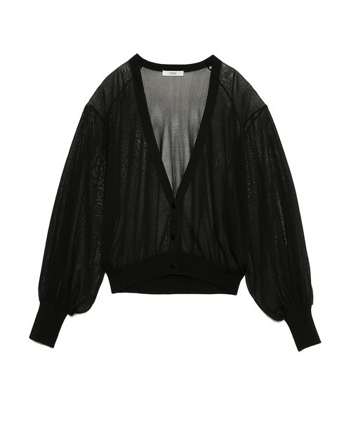 emmi(エミ)の「【emmi atelier】袖ボリュームシアーカーデ(カーディガン/ボレロ・レディース・ホワイト/ライトブルー/ブラック・FREE)」の14枚目の写真