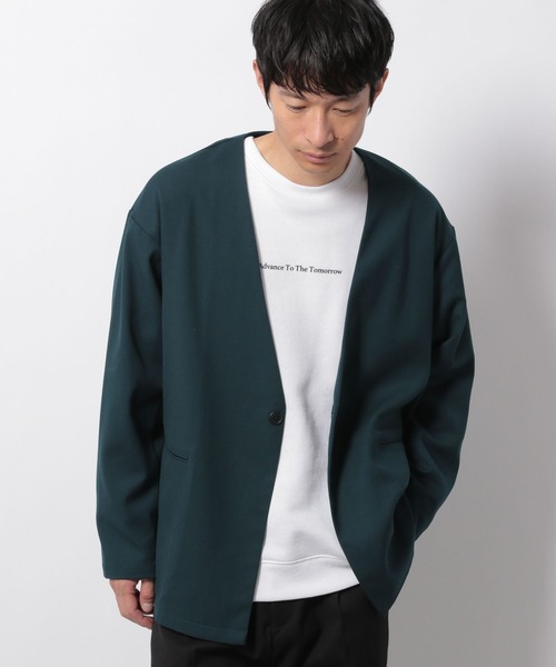 LAKOLE（ラコレ）の「厚手TRノーカラージャケット[セットアップ対応