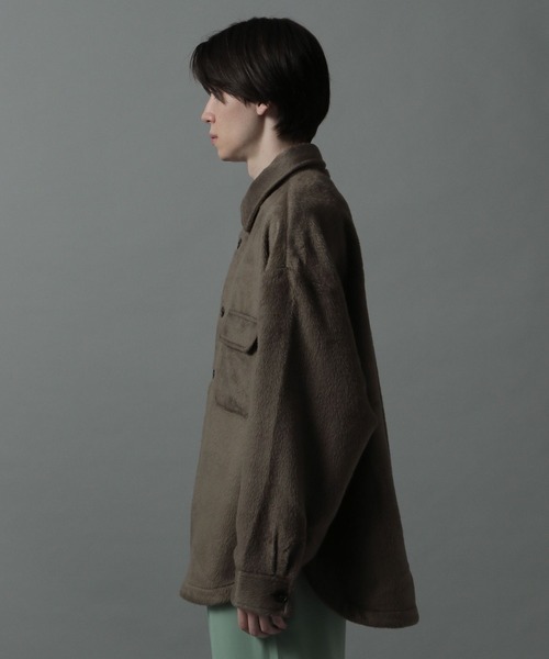 HARE(ハレ)の「シャギーダブルポケットシャツ(HARE)(シャツ/ブラウス・メンズ・オフホワイト/ブラウン/ブラック・SMALL/MEDIUM)」の8枚目の写真