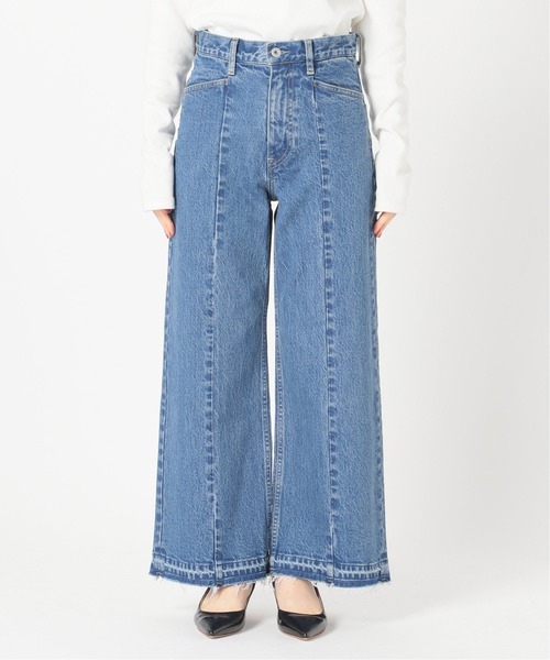 Spick & Span（スピックアンドスパン）の「【5 1/2】フレアラインパンツ◆（デニムパンツ・レディース・サックスブルー/アイボリー・26/27/28/29）」の13枚目の写真