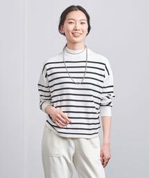 UNITED ARROWS | ＜UNITED ARROWS＞カラーボーダー ハイネック ニット B(ニット/セーター)