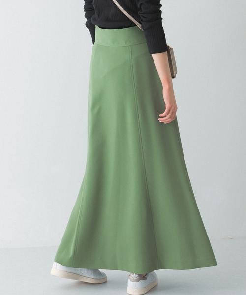 URBAN RESEARCH ROSSO WOMEN（アーバンリサーチ　ロッソ）の「ナロースリットロングスカート（スカート・レディース・ピンク/ベージュ/グリーン・38/36）」の9枚目の写真