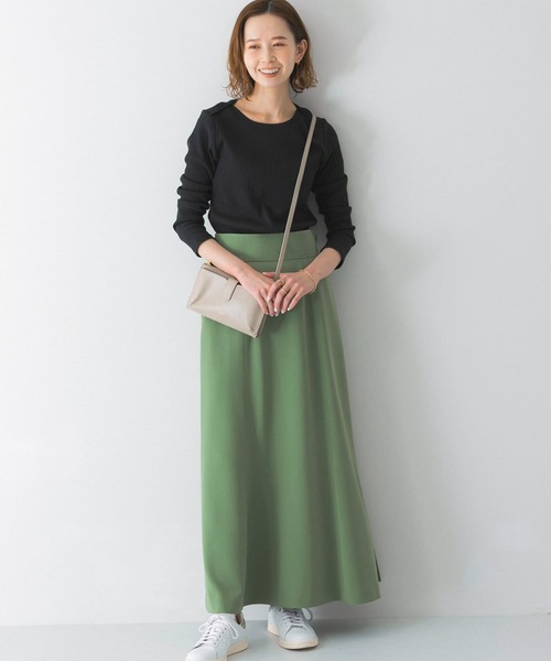 URBAN RESEARCH ROSSO WOMEN（アーバンリサーチ　ロッソ）の「ナロースリットロングスカート（スカート・レディース・ピンク/ベージュ/グリーン・38/36）」の10枚目の写真