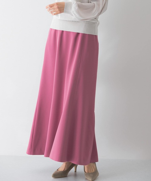 URBAN RESEARCH ROSSO WOMEN（アーバンリサーチ　ロッソ）の「ナロースリットロングスカート（スカート・レディース・ピンク/ベージュ/グリーン・38/36）」の12枚目の写真