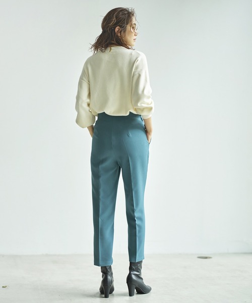 GeeRA(ジーラ)の「楽ちん&キレイ見えハイウエストパンツ(その他パンツ・レディース・ブラック/パープル/グリーン/モカ・MEDIUM/LARGE/X-LARGE)」の17枚目の写真