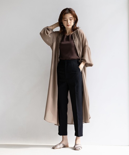 GeeRA(ジーラ)の「楽ちん&キレイ見えハイウエストパンツ(その他パンツ・レディース・ブラック/パープル/グリーン/モカ・MEDIUM/LARGE/X-LARGE)」の22枚目の写真