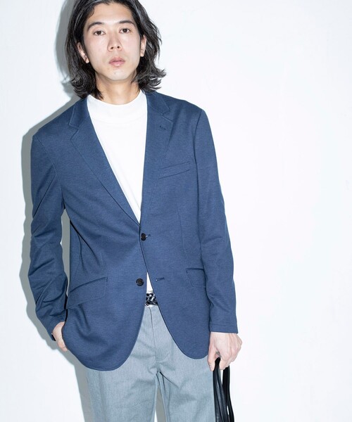 THE SHOP TK （ザ ショップ ティーケー ）の「◆ULTコットンモックネックロンT（Tシャツ/カットソー・メンズ・オフホワイト/ブラック/ベージュ・04/02/03）」の16枚目の写真