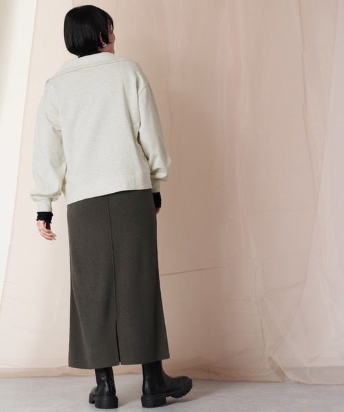 cepo（セポ）の「ハーフジップスウェット（ポロシャツ・レディース・オフホワイト/ブルー/グレー・M）」の17枚目の写真