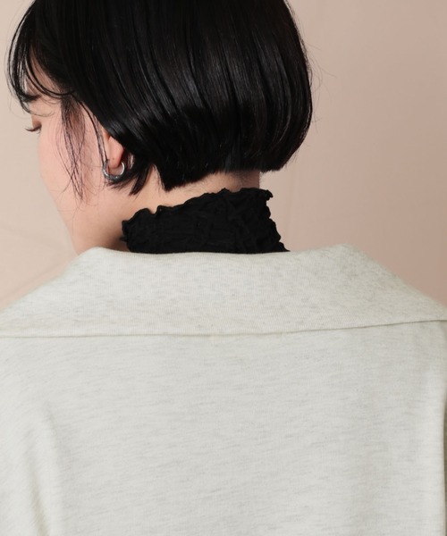 cepo（セポ）の「ハーフジップスウェット（ポロシャツ・レディース・オフホワイト/ブルー/グレー・M）」の16枚目の写真