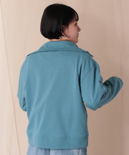 cepo（セポ）の「ハーフジップスウェット（ポロシャツ・レディース・オフホワイト/ブルー/グレー・M）」の10枚目の写真