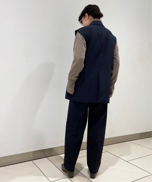 JOURNAL STANDARD L'ESSAGE キンボタンニットベスト 紺 JOURNAL STANDARD L'ESSAGE キンボタンニットベスト 紺 journal