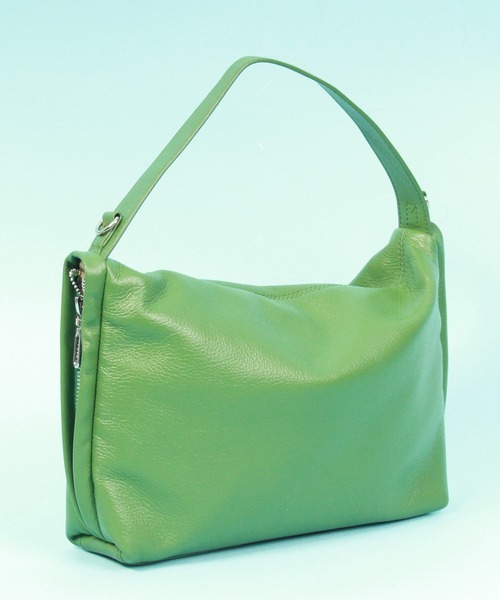 Beau're（ヴュレ）の「BEAURE ヴュレ カウレザー ワンハンドル 2WAY ショルダーバッグ（ショルダーバッグ・レディース・イエロー/ブラック/ベージュ/ブルー系その他/グリーン・FREE）」の6枚目の写真