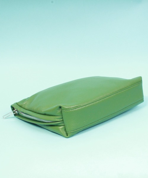 Beau're（ヴュレ）の「BEAURE ヴュレ カウレザー ワンハンドル 2WAY ショルダーバッグ（ショルダーバッグ・レディース・イエロー/ブラック/ベージュ/ブルー系その他/グリーン・FREE）」の8枚目の写真