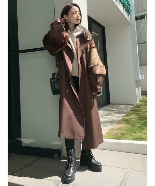 MURUA(ムルーア)の「レースアップワークブーツ(ブーツ・レディース・ブラック・35/36/37)」の6枚目の写真