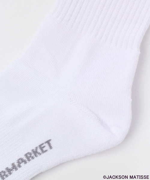 JACKSON MATISSE(ジャクソンマティス)の「【JACKSON MATISSE(ジャクソンマティス)×BAYFLOW】ライン2Pソックス(ソックス/靴下・メンズ・パープル/オレンジ/グリーン・FREE)」の7枚目の写真