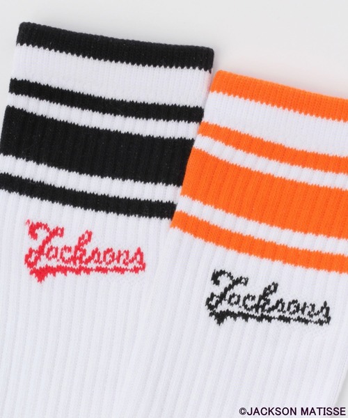JACKSON MATISSE(ジャクソンマティス)の「【JACKSON MATISSE(ジャクソンマティス)×BAYFLOW】ライン2Pソックス(ソックス/靴下・メンズ・パープル/オレンジ/グリーン・FREE)」の10枚目の写真