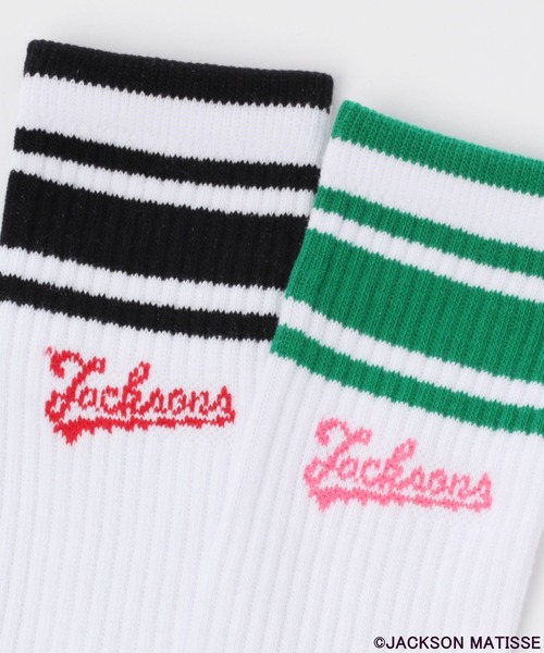 JACKSON MATISSE(ジャクソンマティス)の「【JACKSON MATISSE(ジャクソンマティス)×BAYFLOW】ライン2Pソックス(ソックス/靴下・メンズ・パープル/オレンジ/グリーン・FREE)」の11枚目の写真
