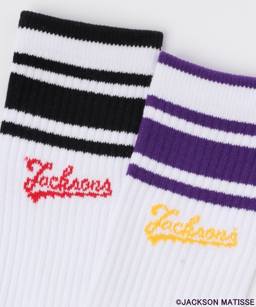 JACKSON MATISSE(ジャクソンマティス)の「【JACKSON MATISSE(ジャクソンマティス)×BAYFLOW】ライン2Pソックス(ソックス/靴下・メンズ・パープル/オレンジ/グリーン・FREE)」の12枚目の写真