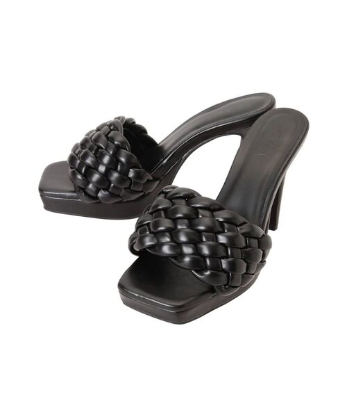 GYDA（ジェイダ）の「スクエアメッシュミュール（サンダル・レディース・ブラック/オフホワイト・SMALL/MEDIUM/LARGE）」の11枚目の写真