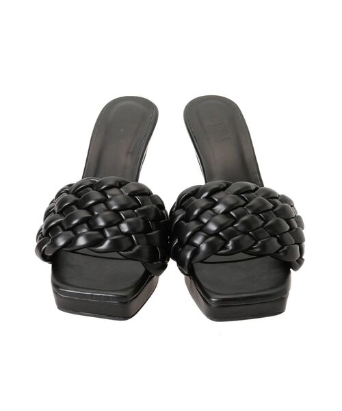 GYDA（ジェイダ）の「スクエアメッシュミュール（サンダル・レディース・ブラック/オフホワイト・SMALL/MEDIUM/LARGE）」の12枚目の写真