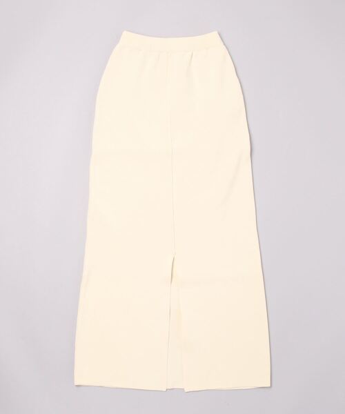 Per sist ence（パーシエンス）の「Per sist ence/パーシエンス　ポリエステル12Ｇ総針ニット ２WAYタイトスカート（スカート・レディース・ブラック/レッド/グリーン/グレイッシュベージュ/ブルー/キャメル/オフホワイト/アイボリー/グレー・FREE）」の2枚目の写真