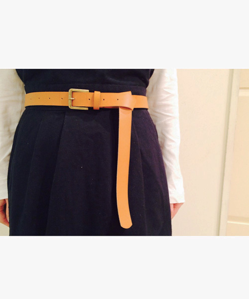 Kastane（カスタネ）の「【Kastane】NEW細ベルト（ベルト・レディース・キャメル/ブラウン/ブラック/グレー/ホワイト/レッド・FREE）」の6枚目の写真