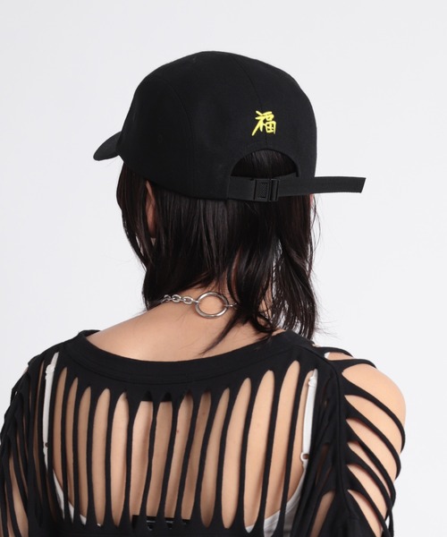 RNA（アールエヌエー）の「E4849 福＆ドラゴンジェットＣＡＰ（キャップ・レディース・ブラック/オレンジ/ブルーグリーン・FREE）」の4枚目の写真