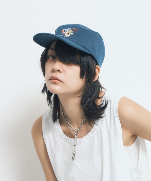 RNA（アールエヌエー）の「E4849 福＆ドラゴンジェットＣＡＰ（キャップ・レディース・ブラック/オレンジ/ブルーグリーン・FREE）」の10枚目の写真