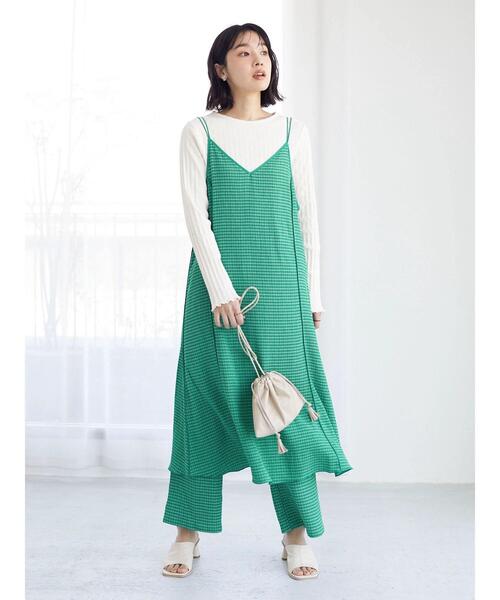 Green　Parks（グリーンパークス）の「ジャガードリブカットプルオーバー（Tシャツ/カットソー・レディース・オフホワイト/ブルー/グリーン・FREE）」の8枚目の写真