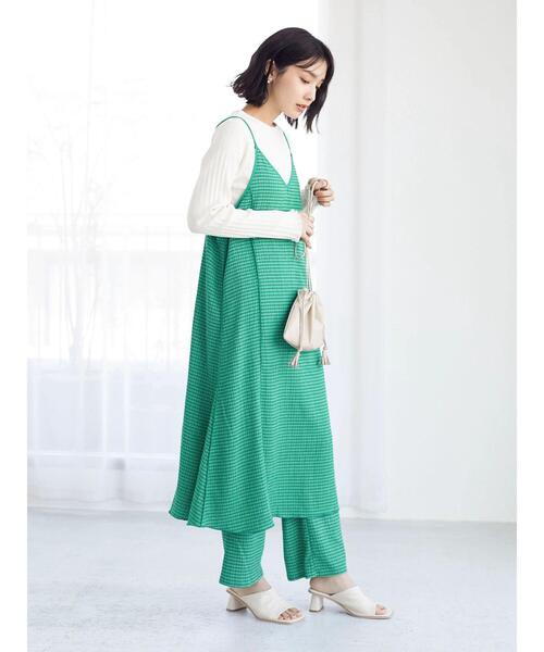 Green　Parks（グリーンパークス）の「ジャガードリブカットプルオーバー（Tシャツ/カットソー・レディース・オフホワイト/ブルー/グリーン・FREE）」の9枚目の写真