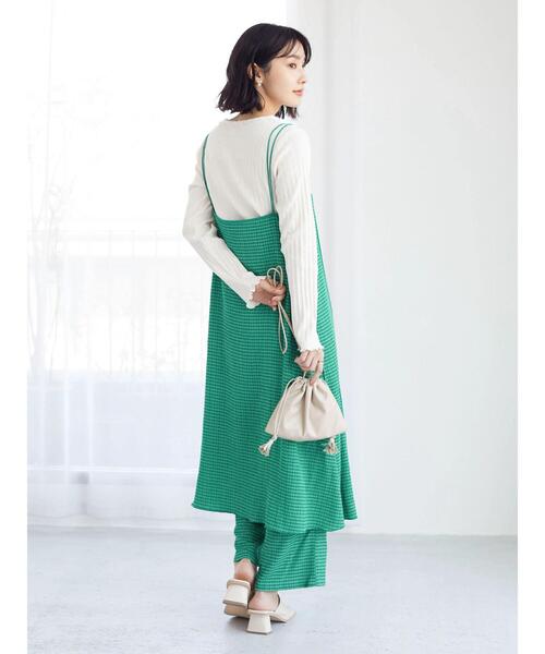 Green　Parks（グリーンパークス）の「ジャガードリブカットプルオーバー（Tシャツ/カットソー・レディース・オフホワイト/ブルー/グリーン・FREE）」の10枚目の写真