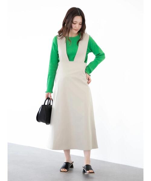 Green　Parks（グリーンパークス）の「ジャガードリブカットプルオーバー（Tシャツ/カットソー・レディース・オフホワイト/ブルー/グリーン・FREE）」の14枚目の写真