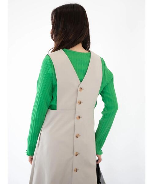 Green　Parks（グリーンパークス）の「ジャガードリブカットプルオーバー（Tシャツ/カットソー・レディース・オフホワイト/ブルー/グリーン・FREE）」の17枚目の写真