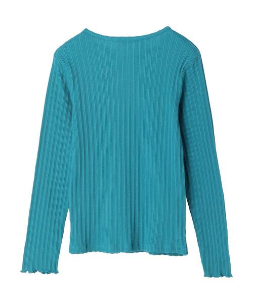 Green　Parks（グリーンパークス）の「ジャガードリブカットプルオーバー（Tシャツ/カットソー・レディース・オフホワイト/ブルー/グリーン・FREE）」の19枚目の写真