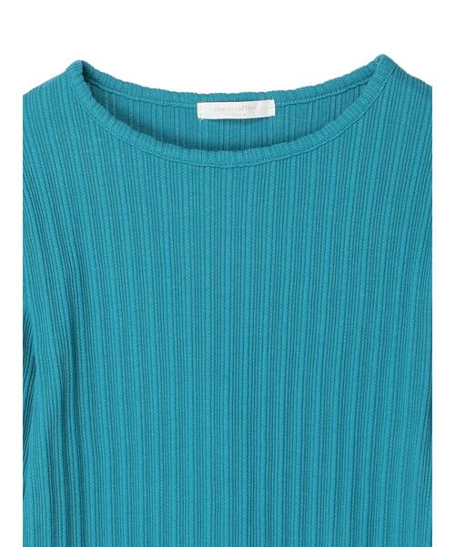 Green　Parks（グリーンパークス）の「ジャガードリブカットプルオーバー（Tシャツ/カットソー・レディース・オフホワイト/ブルー/グリーン・FREE）」の20枚目の写真