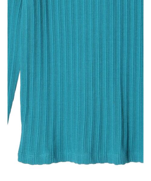 Green　Parks（グリーンパークス）の「ジャガードリブカットプルオーバー（Tシャツ/カットソー・レディース・オフホワイト/ブルー/グリーン・FREE）」の22枚目の写真