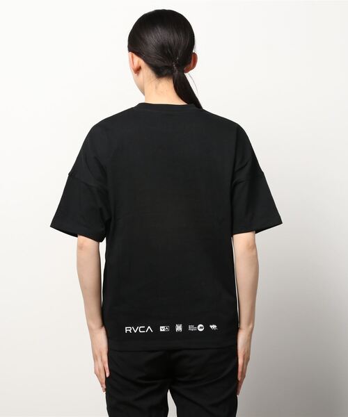 RVCA(ルーカ)の「RVCA/ルーカ ビッグシルエット ロゴTシャツ BC043-239(Tシャツ/カットソー・レディース・グリーン/ブラック/ホワイト・M/S/L)」の5枚目の写真