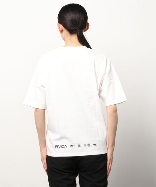 RVCA(ルーカ)の「RVCA/ルーカ ビッグシルエット ロゴTシャツ BC043-239(Tシャツ/カットソー・レディース・グリーン/ブラック/ホワイト・M/S/L)」の6枚目の写真