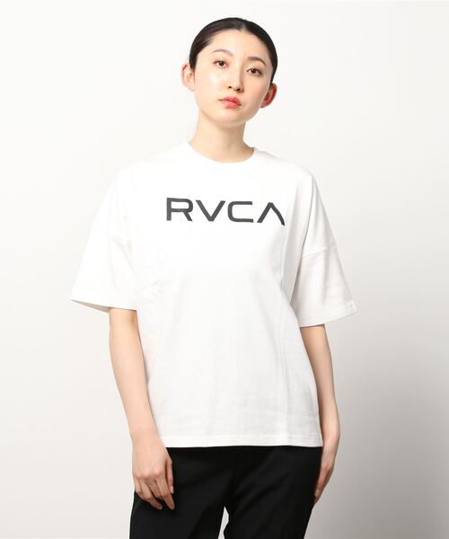 RVCA(ルーカ)の「RVCA/ルーカ ビッグシルエット ロゴTシャツ BC043-239(Tシャツ/カットソー・レディース・グリーン/ブラック/ホワイト・M/S/L)」の8枚目の写真