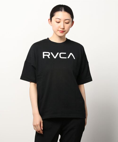 RVCA(ルーカ)の「RVCA/ルーカ ビッグシルエット ロゴTシャツ BC043-239(Tシャツ/カットソー・レディース・グリーン/ブラック/ホワイト・M/S/L)」の9枚目の写真