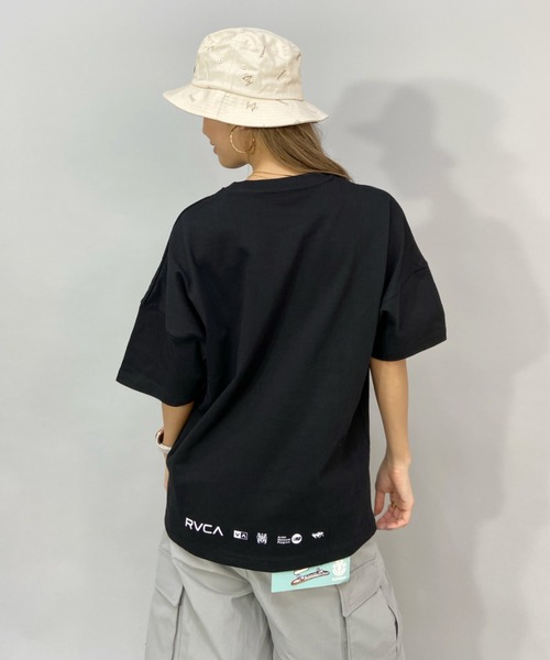 RVCA(ルーカ)の「RVCA/ルーカ ビッグシルエット ロゴTシャツ BC043-239(Tシャツ/カットソー・レディース・グリーン/ブラック/ホワイト・M/S/L)」の13枚目の写真