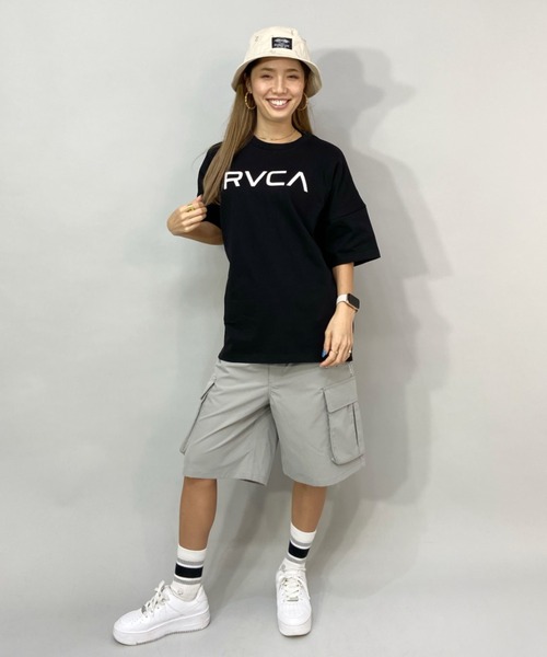 RVCA(ルーカ)の「RVCA/ルーカ ビッグシルエット ロゴTシャツ BC043-239(Tシャツ/カットソー・レディース・グリーン/ブラック/ホワイト・M/S/L)」の12枚目の写真